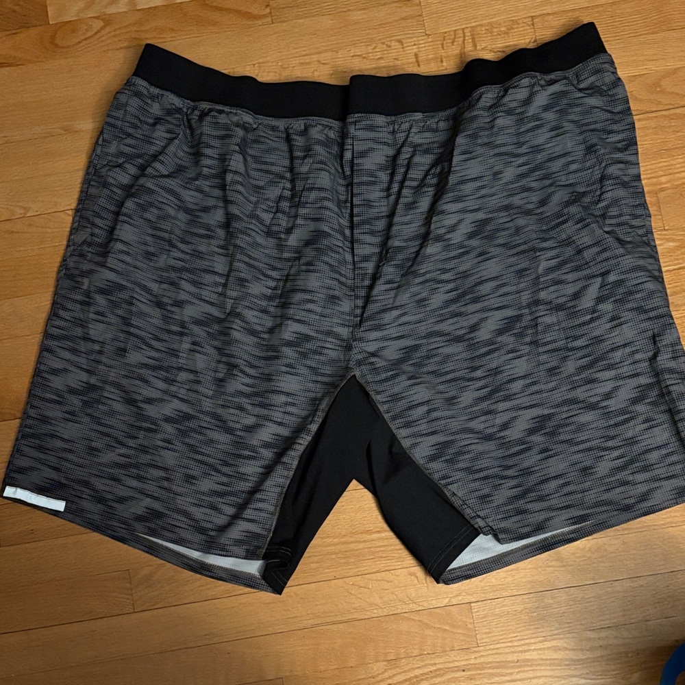 Stylish Black and Gray Athletic Shorts for Men